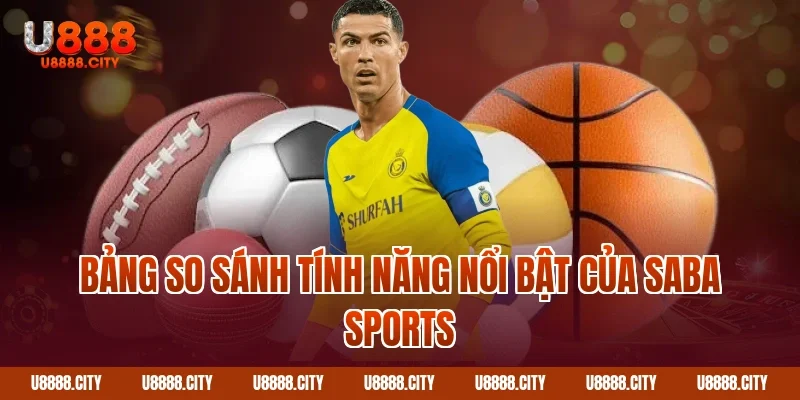Sảnh Saba Sports U888 Có Gì Nổi Bật 4 Bảng so sánh tính năng nổi bật của Saba Sports