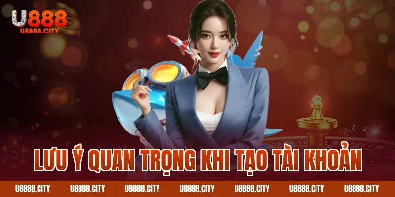 Hướng Dẫn Đăng Ký U888 Nhận Ngay Ưu Đãi Khủng 5 Lưu ý quan trọng khi tạo tài khoản